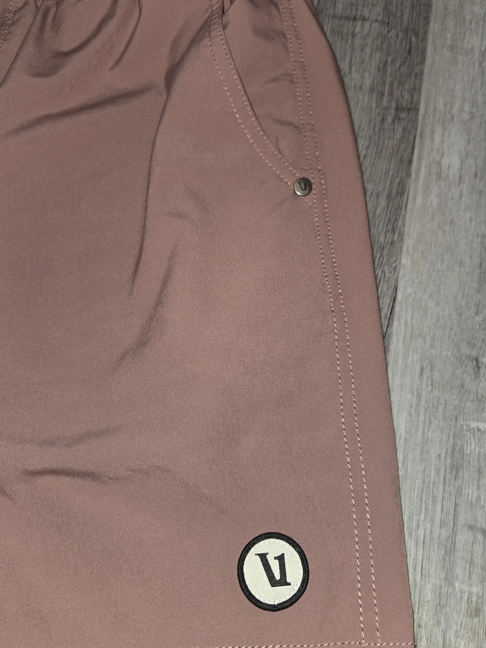 Vuori Men's Athletic Shorts in Dusty Rose